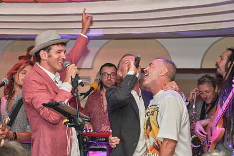 All’Anema e Core la star Nba Dwyane Wade ed i gemelli della moda Dean&Dean