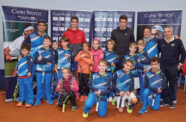 Capri Watch affianca i mini campioni della racchetta nella XV edizione Tennis Trophy FIT Kinder Joy of moving 2020