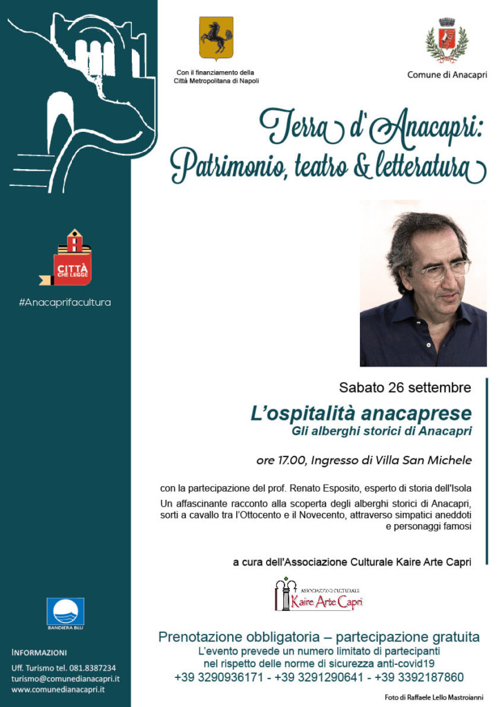 “L’ospitalità anacaprese. Gli alberghi storici di Anacapri”