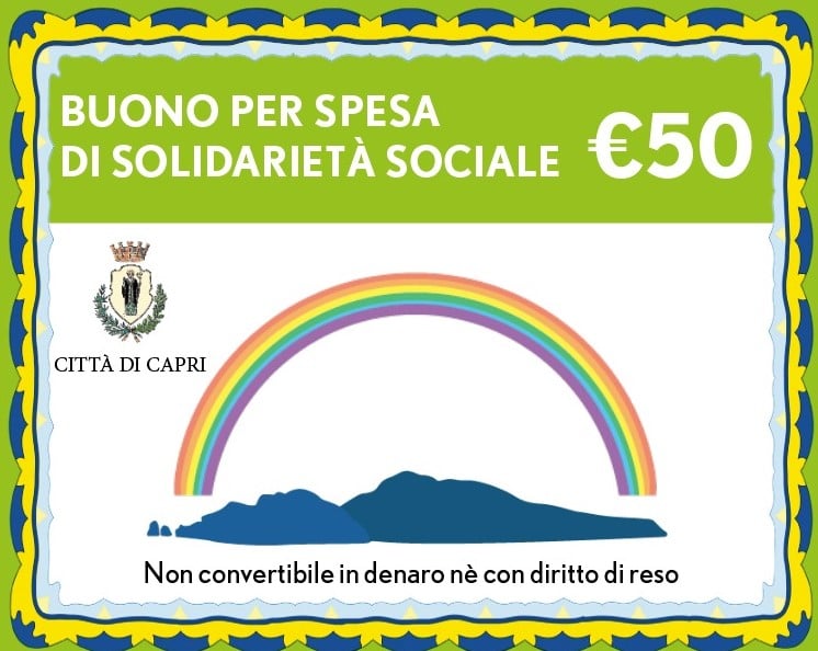 Comune di Capri: riaperti i termini per i buoni Spesa di Solidarietà Sociale