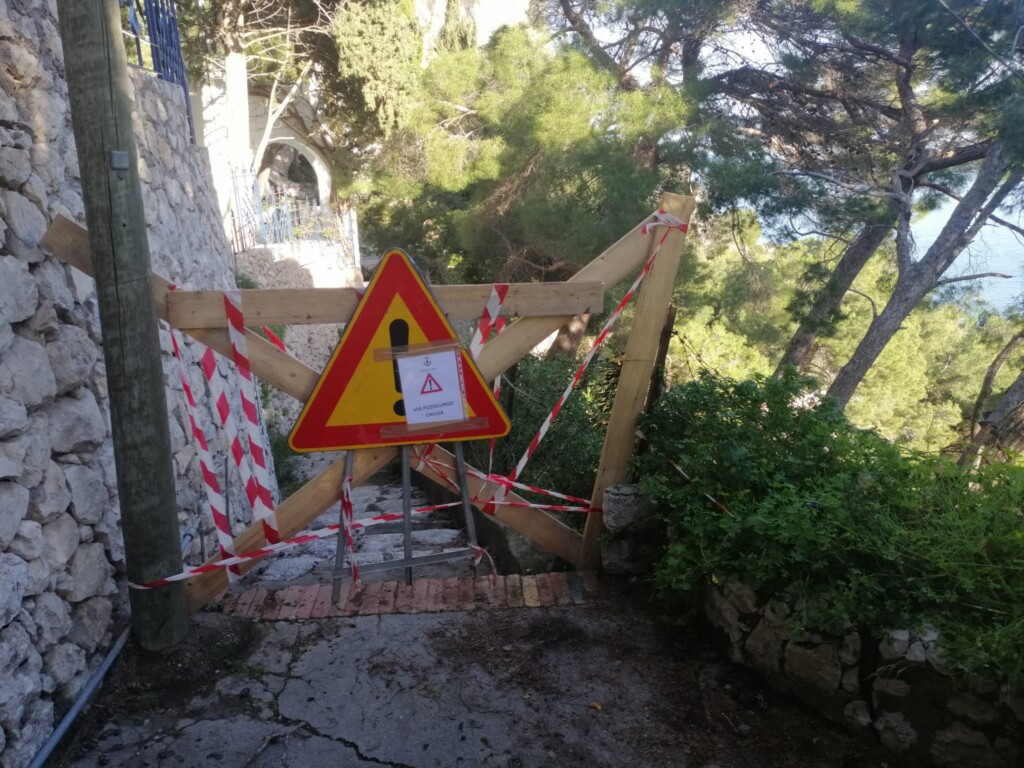Movimento franoso a Capri in via Pizzolungo – photogallery