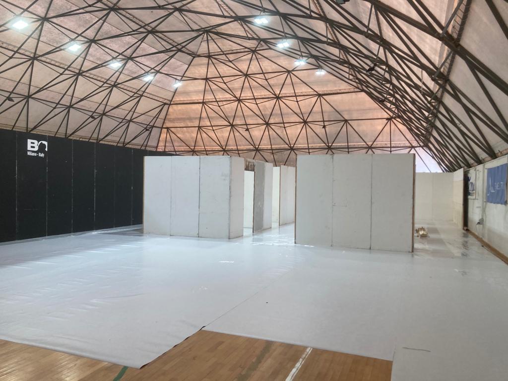 Pronto a Capri il centro vaccini nella Tendostruttura San Costanzo – photogallery