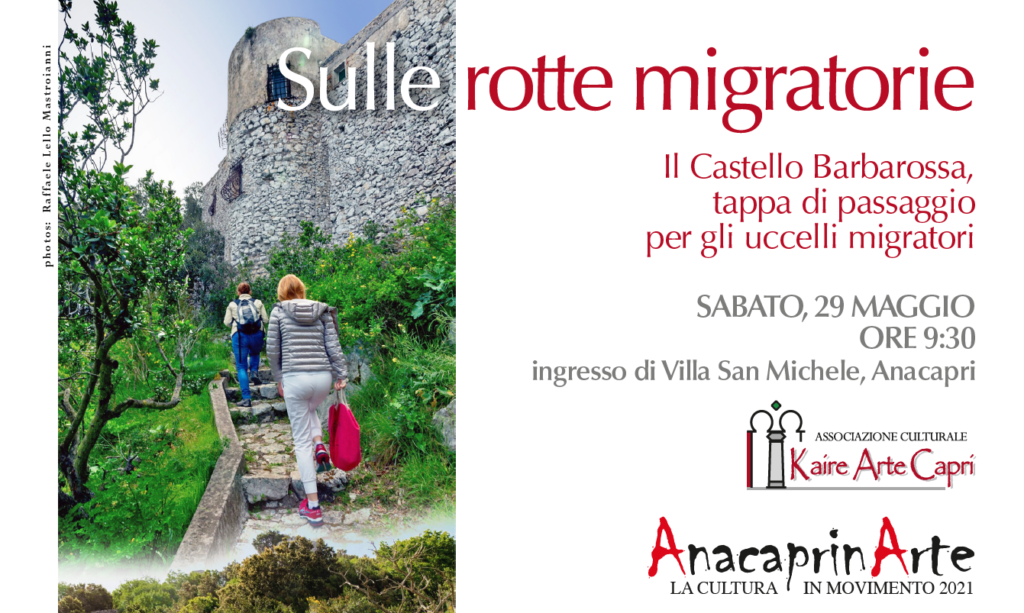 AnacaprinArte 2021 – Kaire Arte Capri e la Cultura in movimento Si riparte con “Sulle rotte migratorie”