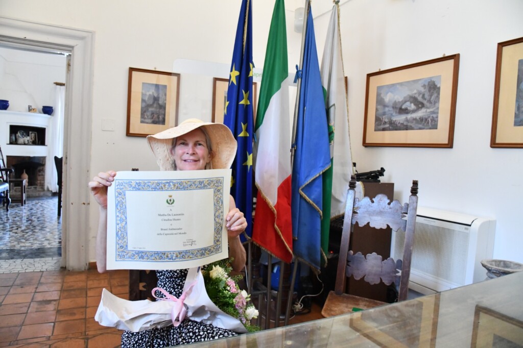 Martha De Laurentiis è “ambasciatrice di Capri nel mondo”
