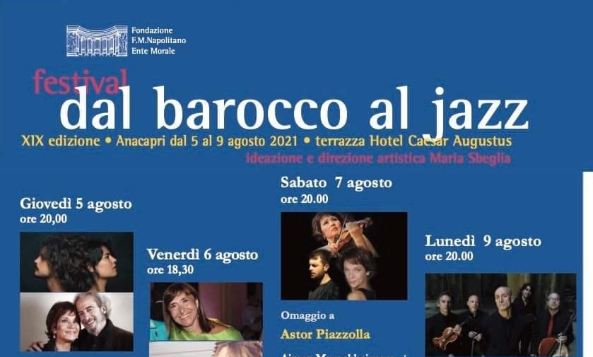 Anacapri, dal 5 agosto XIX edizione del festival “Dal barocco al jazz”