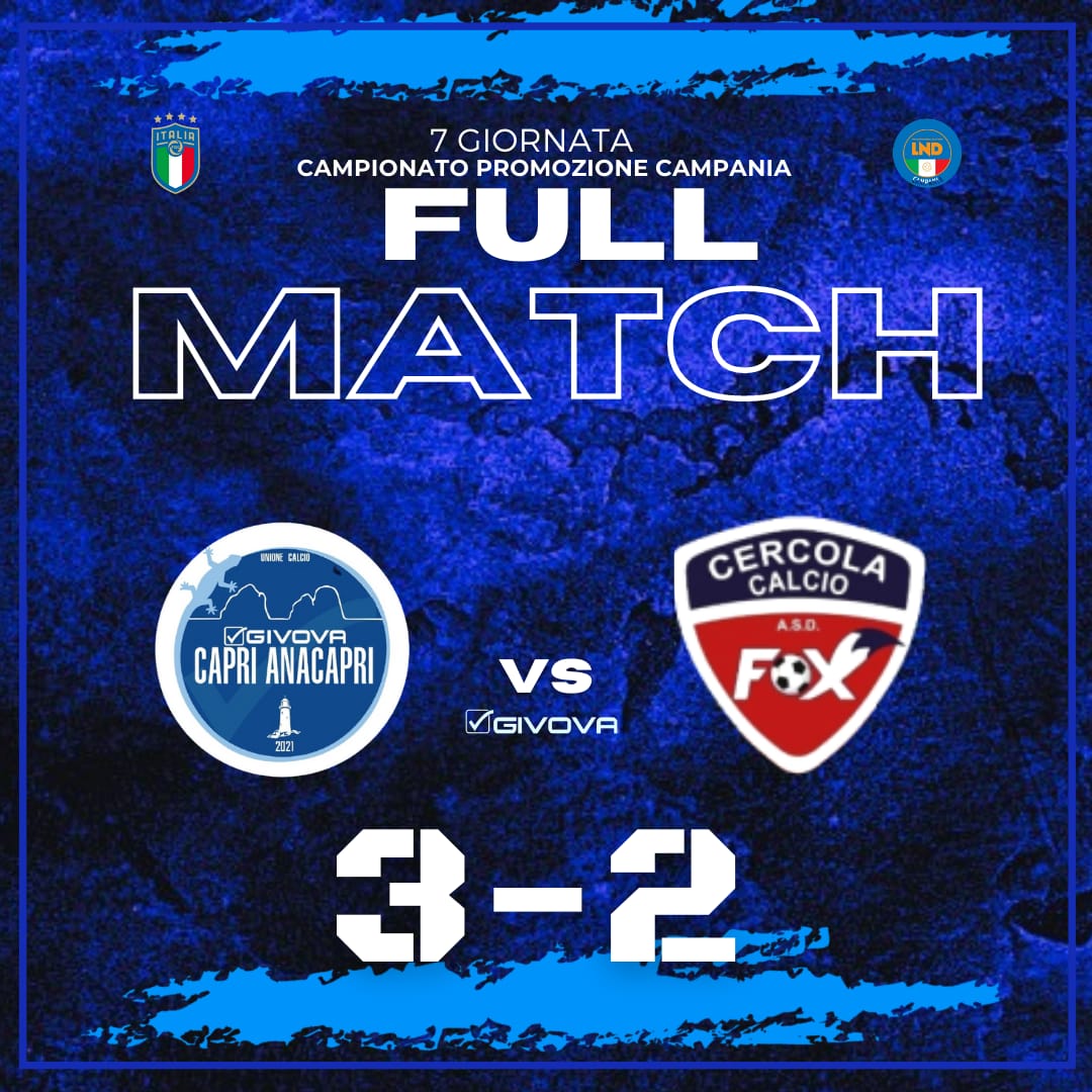 Givova Capri Anacapri vittoria di carattere con rimonta nel finale