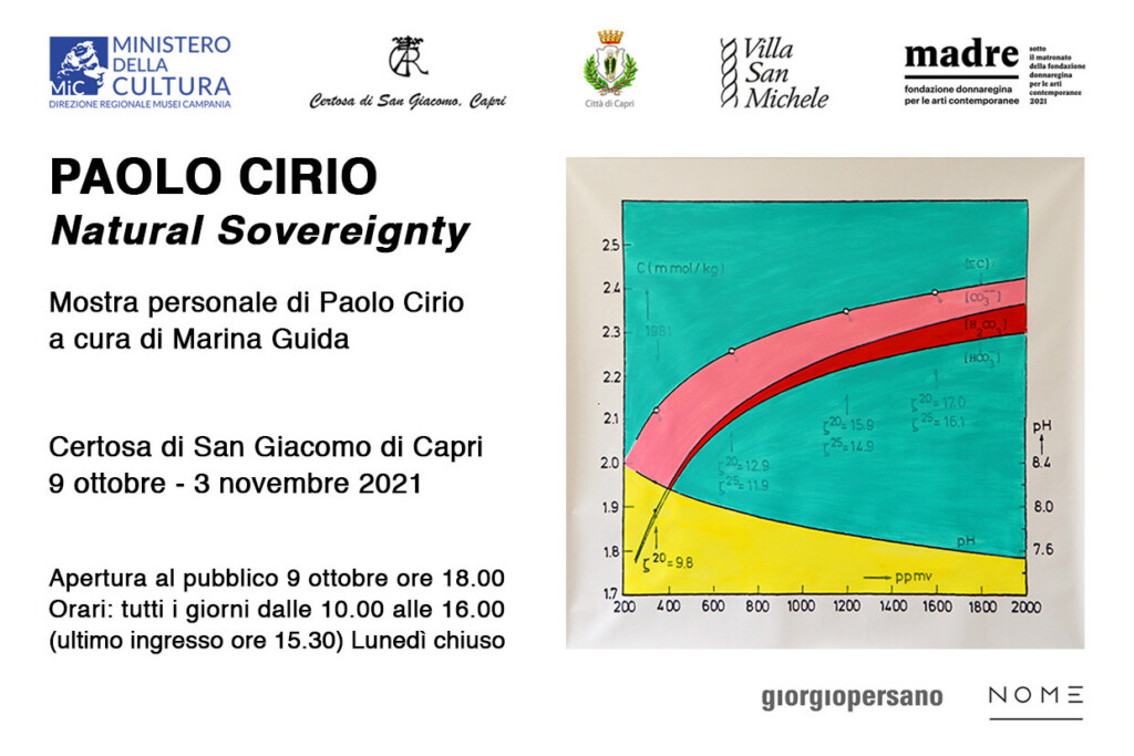 Dal 9 ottobre al 3 novembre la mostra Natural Sovereignty di Paolo Cirio alla Certosa di San Giacomo