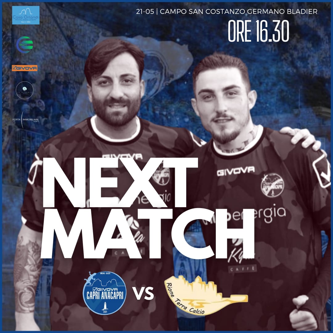 Sabato alle 16.30 torna in campo il Givova Capri Anacapri!