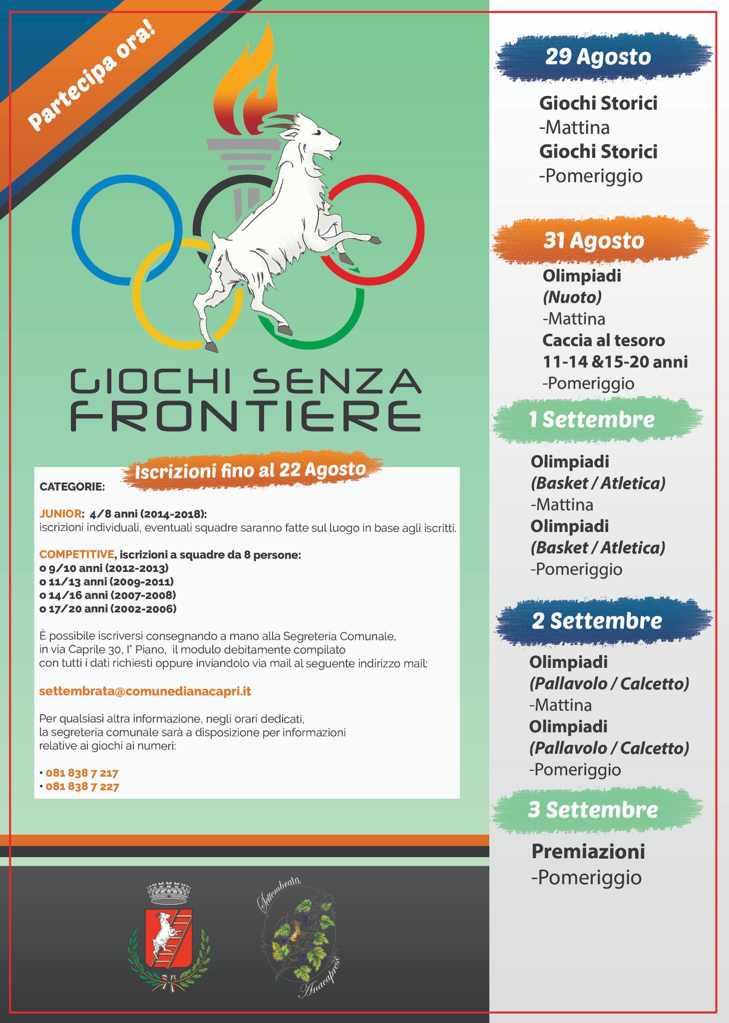 Al via la Settembrata Anacaprese