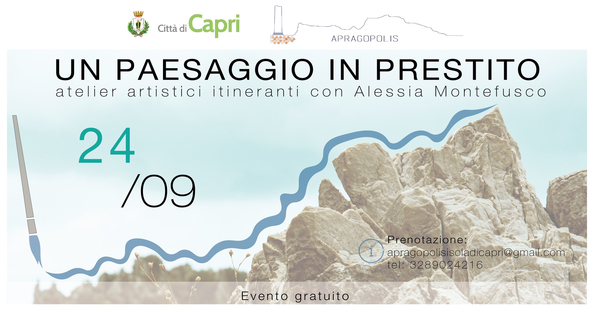 Città di Capri – Apragopolis “Un Paesaggio in prestito”. Sabato 24 settembre ore 15.30 e 18.30.