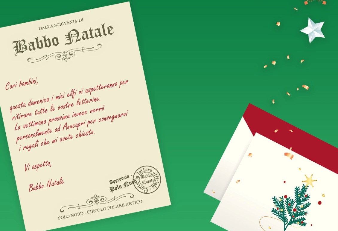 Anacapri consegna le lettere a Babbo Natale