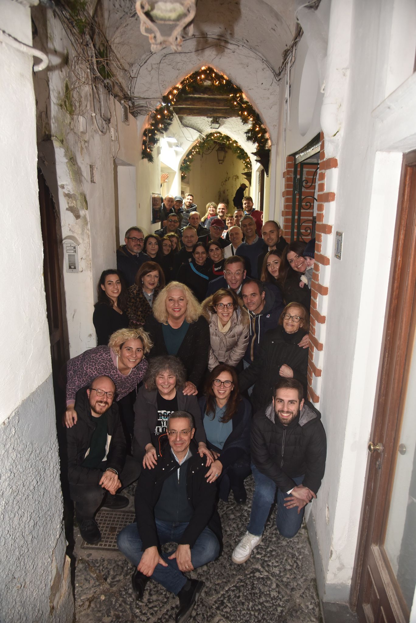 Foto celebrativa a via Parroco Canale