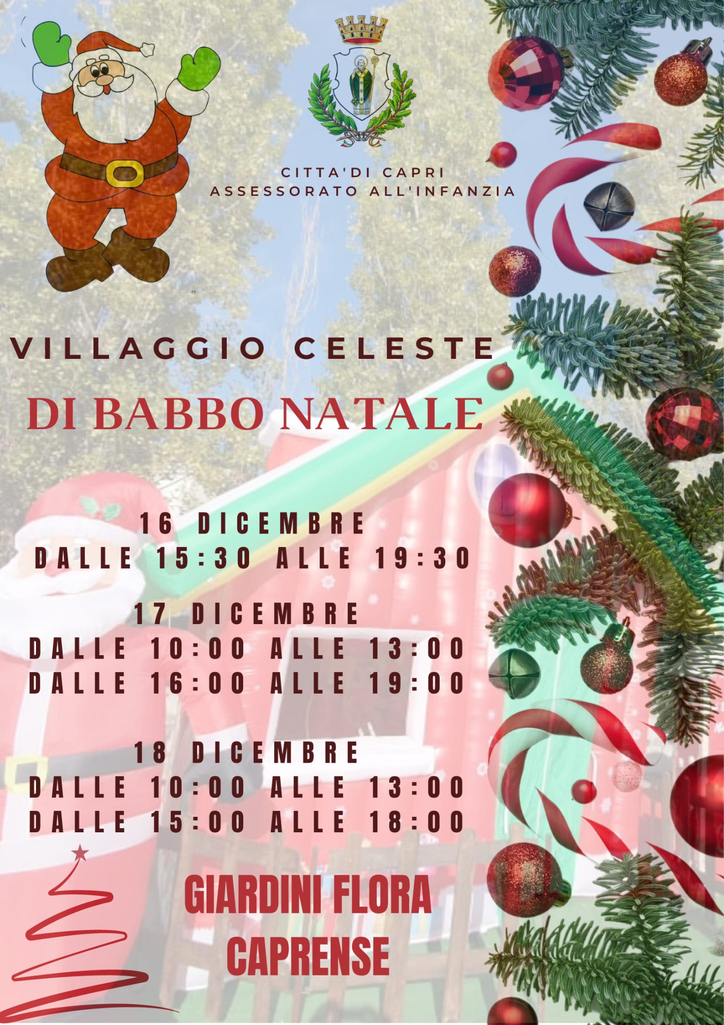 Capri: Apre il Villaggio di Babbo Natale