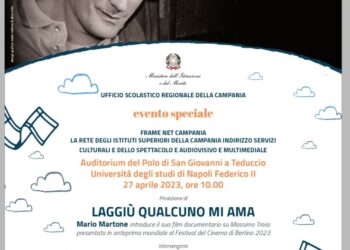Laggiù qualcuno mi ama: Mario Martone presenta il suo docu-film su Massimo Troisi e incontra gli studenti della rete degli Istituti Scolastici a indirizzo cinematografico Frame Net