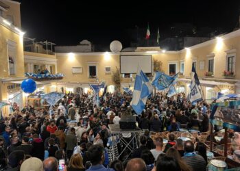 Napoli Campione d’Italia, a Capri esplode la festa!
