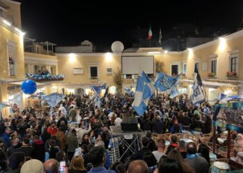 Sport e Beneficenza al Grand Hotel Quisisana show per festeggiare il Napoli campione d’Italia