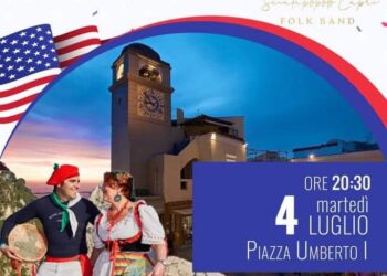 Capri: Festa del 4 luglio, il gruppo folkloristico Scialapopolo in piazzetta ore 20.30