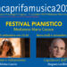 Fondazione F.M.Napolitano “Anacaprifamusica” “Festival Pianistico” Dal 5 al 9 settembre 2023 Mediateca Mario Cacace ore 19.30- Anacapri