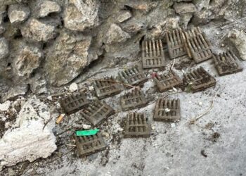 Reperti bellici rinvenuti in un grande terreno nel centro di Capri