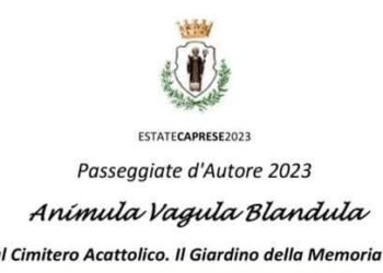 Estate Caprese: Passeggiate d’Autore 2023, “Animula vagula blandula”, sabato 28 ottobre ore 15.30, Cimitero Acattolico