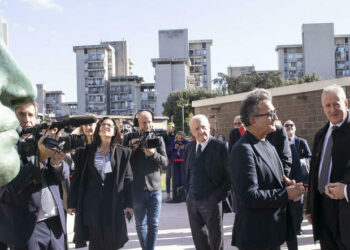 La visita di Mattarella al polo universitario di Scampia (Gallery)