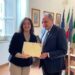 Capri, il sindaco Lembo premia la vincitrice di SanremoCantaNapoli Fabrizia Salvia