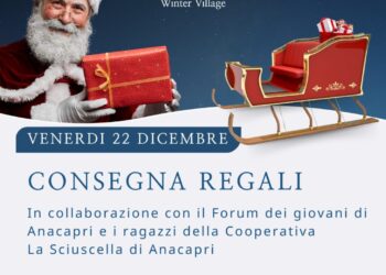 Forum dei giovani di Anacapri e Coop. La Sciuscella domani pomeriggio distribuiranno regali