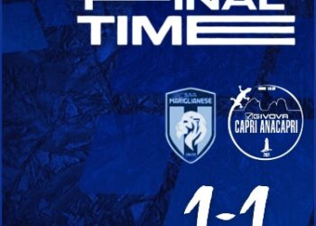 Finisce 1 a 1 tra Mariglianese e Givova Capri Anacapri