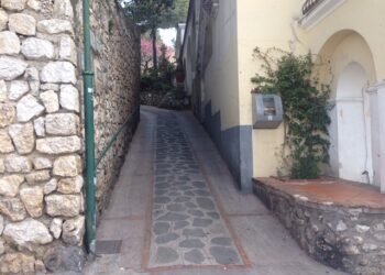 Work in progress per i lavori stradali nel territorio del comune di Capri