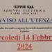 Anacapri: Avviso all’utenza, sarà sospesa, salvo imprevisti, l’erogazione dell’energia elettrica, Mercoledì 14 Febbraio