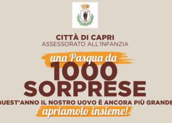 Un uovo di Pasqua gigante sarà aperto da tutti i bambini. Ai Giardini della Flora Caprense martedì 19 marzo alle ore 11.00
