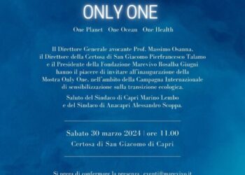 Certosa di San Giacomo Capri Sabato 30 marzo alle ore 11.00 Mostra Only One