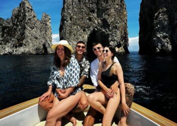 Relax per Mancini e Pellegrini: i due a Capri prima della Nazionale