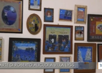 TGR: L’ARTE DI ROBERTO ALICUDI A VILLA LYSIS (Video)