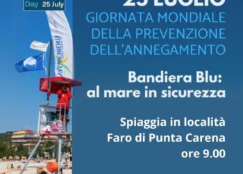 Il 25 Luglio a Punta Carena si celebra la Giornata Mondiale della Prevenzione dell’Annegamento