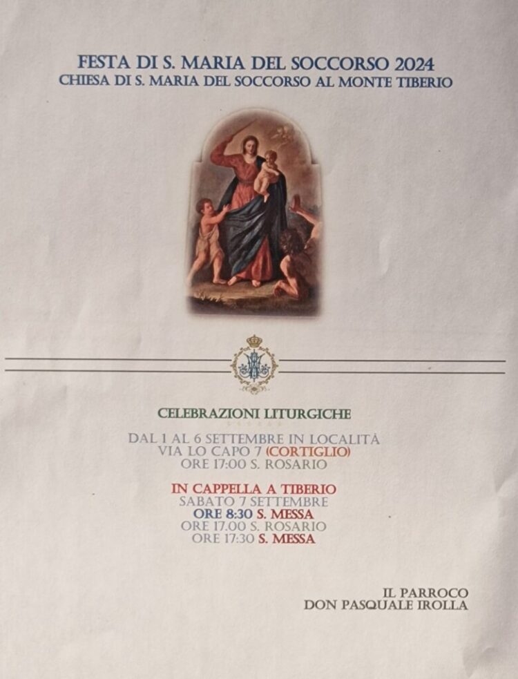 Festa in onore di Santa Maria Santissima del Soccorso.