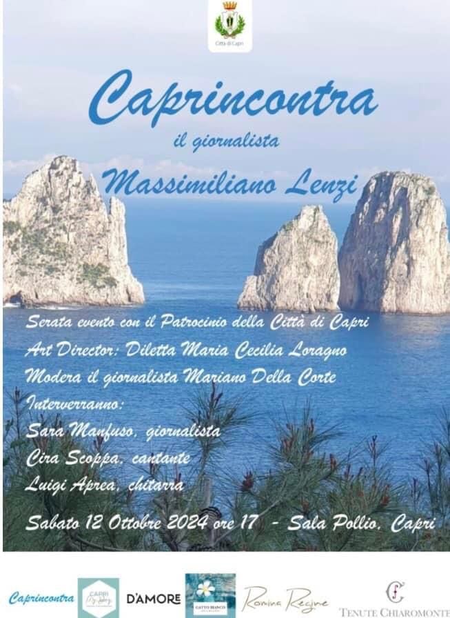 Caprincontra. Sabato 12 ottobre, ore 17.00 Sala “L.Pollio”.