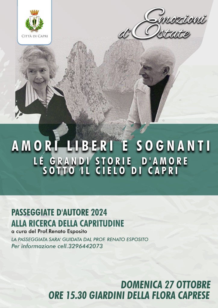 Passeggiata d’Autore Domenica 27 ottobre, ore 15.30