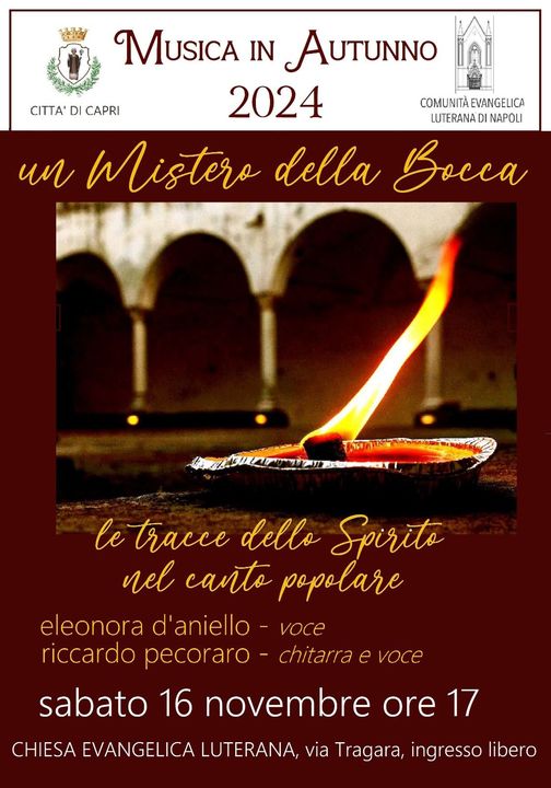 Musica in Autunno: Chiesa Evangelica Luterana, Sabato 16 novembre ore 17.00