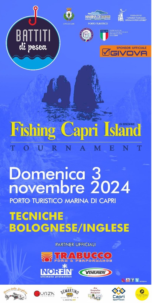 Domani a Capri la nona edizione del Trofeo Fishing Capri Island Tournament