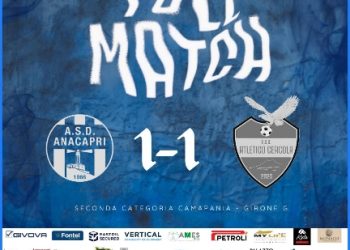 A Damecuta finisce 1 a 1 tra Asd Anacapri e Atletico Cercola