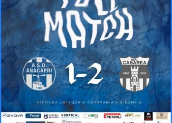 L’Anacapri dei giovani perde 2 a 1 con il Casarea