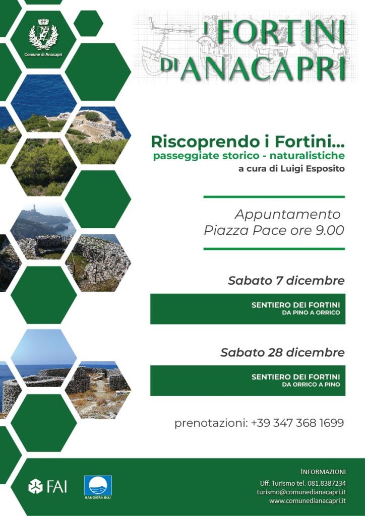 Anacapri: “Riscoprendo i Fortini…”, passeggiate storico naturalistiche (Programma)