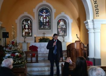 Il sindaco Falco e l’assessore Esposito alla cerimonia per il 125° Anniversario della Chiesa Evangelica Luterana di Capri