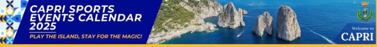 Pubblicato IL CALENDARIO SPORTIVO 2025 della Città di Capri