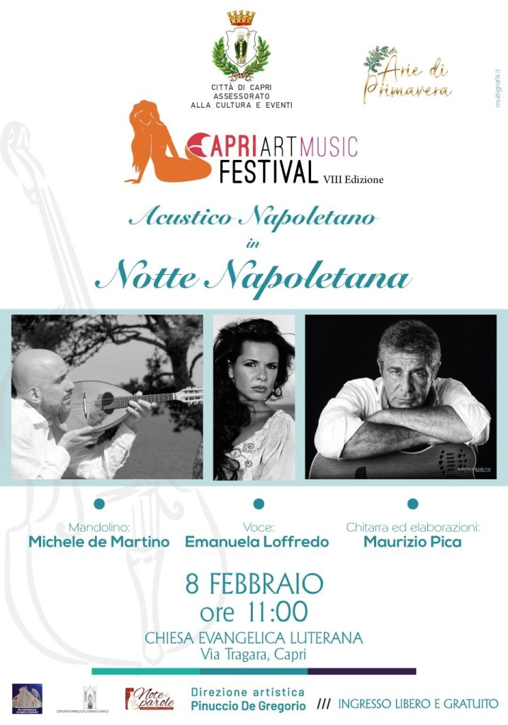 Capri Art Music Festival: Concerto alla Chiesa Evangelica Luterana, Sabato 8 febbraio, ore 11.00.