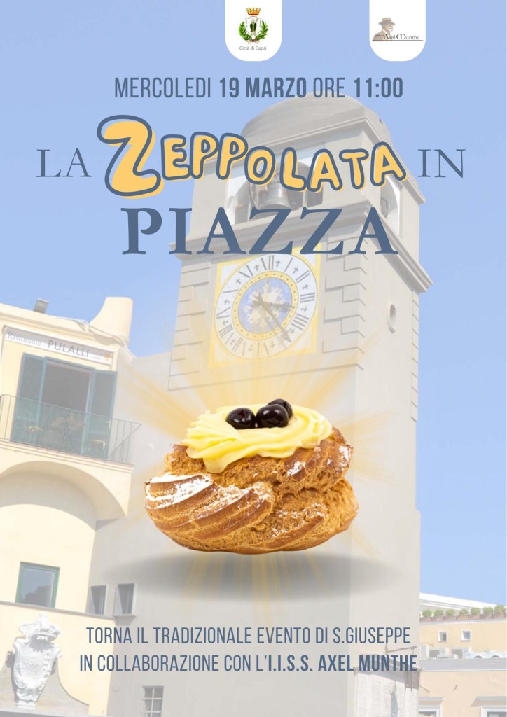 Città di Capri: Torna la Zeppolata di San Giuseppe in Piazza, mercoledì 19 ore 11