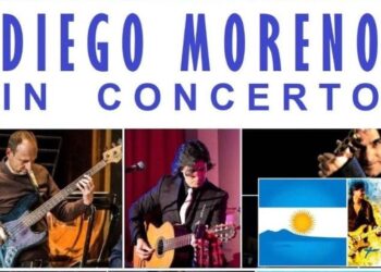 Assessorato alle Politiche Sociali: Diego Moreno in Concerto, Martedì 29 aprile ore 19.00, Sala Auditorium Centro Congressi