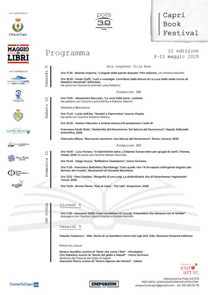 Seconda edizione del Capri Book Festival