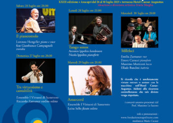 Fondazione Napolitano, al via ad Anacapri il festival Dal Barocco al Jazz dal 26 al 30 luglio